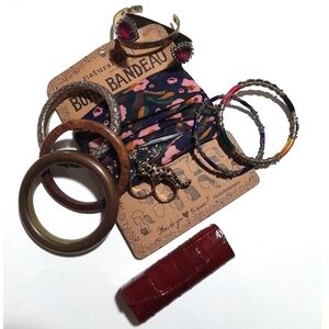 Natural Life Floral Bandeau & Vintage Modern Accessories Brass Metal Etc